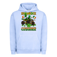 Pigment Grape Ice shamrocks crusher monster truck with shamrocks Urban Hoodie - AdoDesignShop