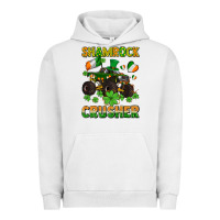 Pigment Lunar Rock shamrocks crusher monster truck with shamrocks Urban Hoodie - AdoDesignShop