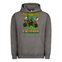 Pigment Tornado shamrocks crusher monster truck with shamrocks Urban Hoodie - AdoDesignShop