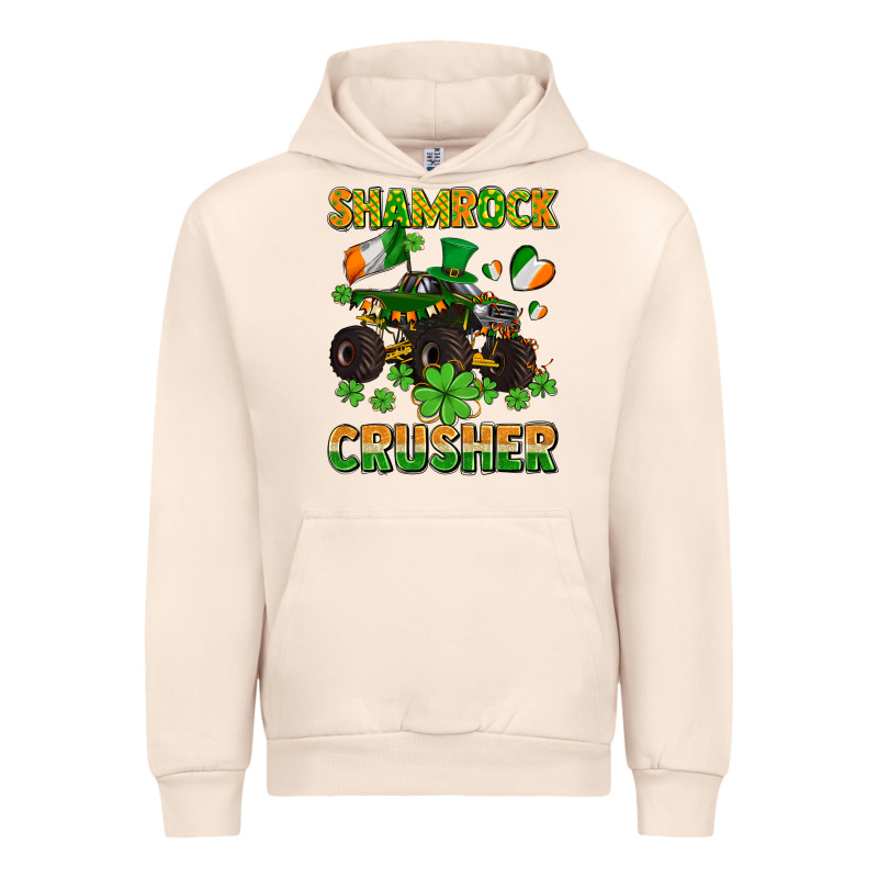 Shamrocks Crusher Monster Truck With Shamrocks Urban Hoodie by AdoDesignShop | Teevron