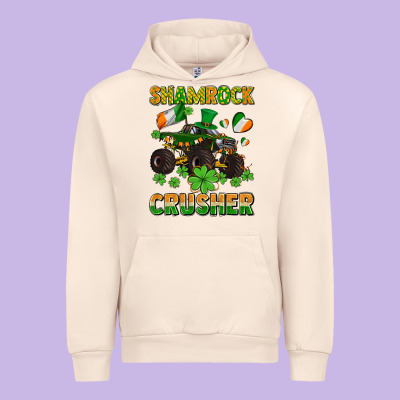 Shamrocks Crusher Monster Truck With Shamrocks Urban Hoodie Designed By Adodesignshop