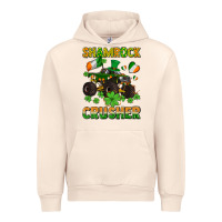 Sandshell shamrocks crusher monster truck with shamrocks Urban Hoodie - AdoDesignShop