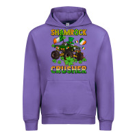 Tulip shamrocks crusher monster truck with shamrocks Urban Hoodie - AdoDesignShop