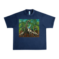 Navy brachiosaurus Urban Heavy Tee - Artiststas
