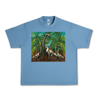 Pebble Blue brachiosaurus Urban Heavy Tee - Artiststas