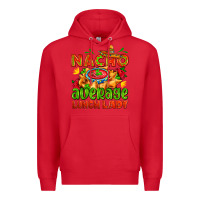 Red nacho average lunch lady  with nacho Premium Hoodie - AdoDesignShop