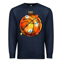 Navy christmas baskeball Premium Sweatshirt - Zillion Design Studio