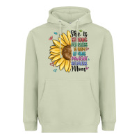 Matcha she is strong fearless warm loving mom Heavyweight Hoodie - MaliasSmallBusiness