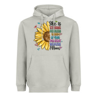 Moon Dust she is strong fearless warm loving mom Heavyweight Hoodie - MaliasSmallBusiness