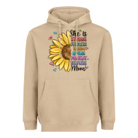 Mushroom she is strong fearless warm loving mom Heavyweight Hoodie - MaliasSmallBusiness
