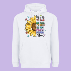 She Is Strong Fearless Warm Loving Mom Heavyweight Hoodie Designed By Maliassmallbusiness