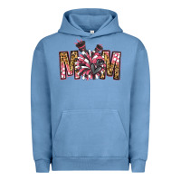 Pigment Pebble Blue cheer mom Urban Hoodie - Jasminsmagicworld