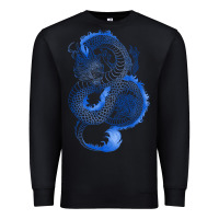 Black blue dragon Premium Sweatshirt - RanaPortraitStore