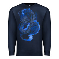 Navy blue dragon Premium Sweatshirt - RanaPortraitStore