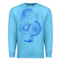 Ocean Blue blue dragon Premium Sweatshirt - RanaPortraitStore