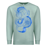 Seafoam blue dragon Premium Sweatshirt - RanaPortraitStore