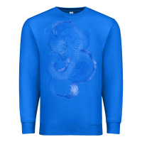 True Royal blue dragon Premium Sweatshirt - RanaPortraitStore