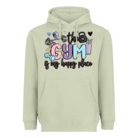 Matcha the gym is my happy place Heavyweight Hoodie - MaliasSmallBusiness