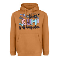 Meerkat the gym is my happy place Heavyweight Hoodie - MaliasSmallBusiness