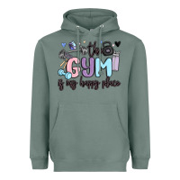 Sage the gym is my happy place Heavyweight Hoodie - MaliasSmallBusiness
