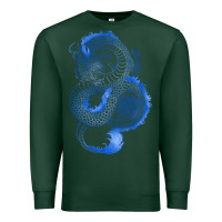 Sports Green blue dragon Premium Sweatshirt - RanaPortraitStore