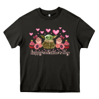 Asphalt happy valentines day yoda Heavy Core Tee - CowhideDigitalArt