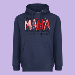 This Mama Wears Her Heart On Her Gleeve Heavyweight Hoodie Designed By Maliassmallbusiness