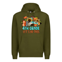 Army Green 4th grade let's do this Premium Hoodie - JahusDesignShop
