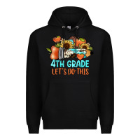 Black 4th grade let's do this Premium Hoodie - JahusDesignShop
