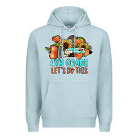 Blue Mist 4th grade let's do this Premium Hoodie - JahusDesignShop