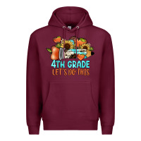 Burgundy 4th grade let's do this Premium Hoodie - JahusDesignShop