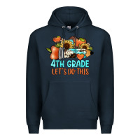 Navy 4th grade let's do this Premium Hoodie - JahusDesignShop