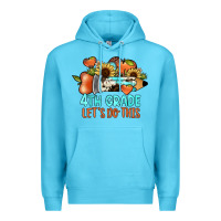 Ocean Blue 4th grade let's do this Premium Hoodie - JahusDesignShop