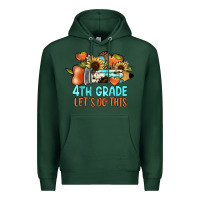 Sports Green 4th grade let's do this Premium Hoodie - JahusDesignShop