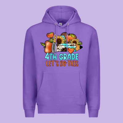 4th Grade Let's Do This Premium Hoodie Designed By Jahusdesignshop