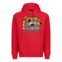 Red 4th grade let's do this Premium Hoodie - JahusDesignShop