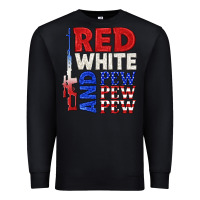 Black red white and pew pew pew Premium Sweatshirt - texasbilliewilder