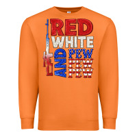 Carrot red white and pew pew pew Premium Sweatshirt - texasbilliewilder