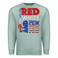 Seafoam red white and pew pew pew Premium Sweatshirt - texasbilliewilder