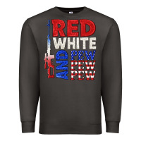 Smoke red white and pew pew pew Premium Sweatshirt - texasbilliewilder