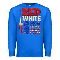 True Royal red white and pew pew pew Premium Sweatshirt - texasbilliewilder