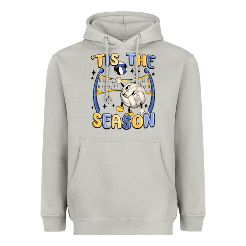Tis The Season Volleyball Heavyweight Hoodie by MaliasSmallBusiness | Teevron