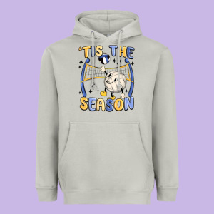Tis The Season Volleyball Heavyweight Hoodie Designed By Maliassmallbusiness