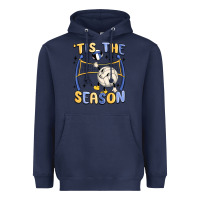 Navy tis the season volleyball Heavyweight Hoodie - MaliasSmallBusiness