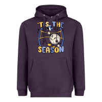 Plum tis the season volleyball Heavyweight Hoodie - MaliasSmallBusiness