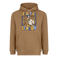 Toasted Coconut tis the season volleyball Heavyweight Hoodie - MaliasSmallBusiness