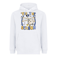 White tis the season volleyball Heavyweight Hoodie - MaliasSmallBusiness