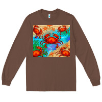 Chestnut crab Long Sleeve Tee - BarkalooDesign