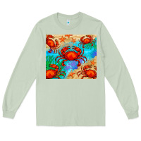Matcha crab Long Sleeve Tee - BarkalooDesign