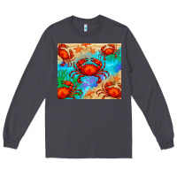 Smoke crab Long Sleeve Tee - BarkalooDesign